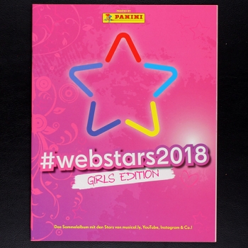 Web Stars Girls Panini Sticker Album