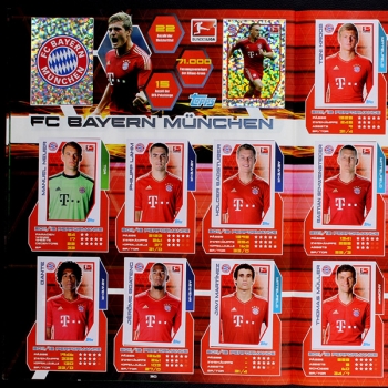 Fußball 2012 Topps Sticker Album komplett