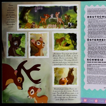 Bambi 2 Panini Sticker Album komplett