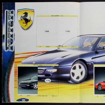 Auto 2000 SL Italy Sticker Album teilgefüllt