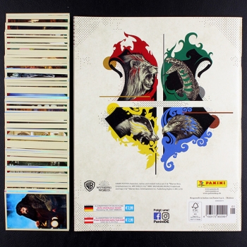 Harry Potter Saga Panini sticker album complete unglued