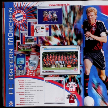 Fußball 2002 Panini Sticker Album teilgefüllt