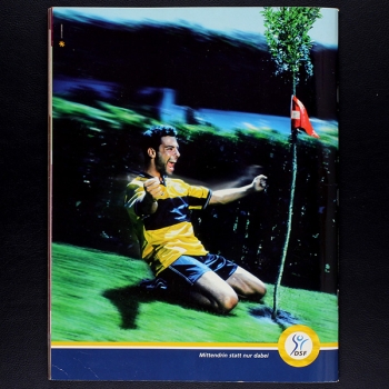 Fußball 2002 Panini Sticker Album teilgefüllt