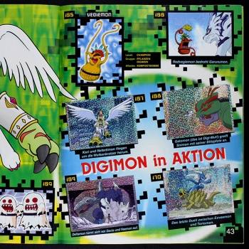 Digimon 2 Panini sticker album almost complete -6