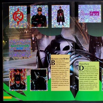 Batman Forever Merlin sticker album complete