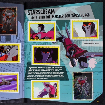 Transformers Animated Panini sticker album complete
