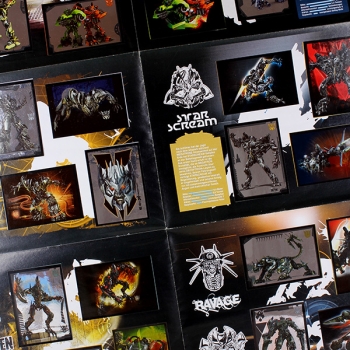 Transformers Animated Panini sticker album complete