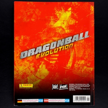 Dragonball Evolution Panini sticker album complete