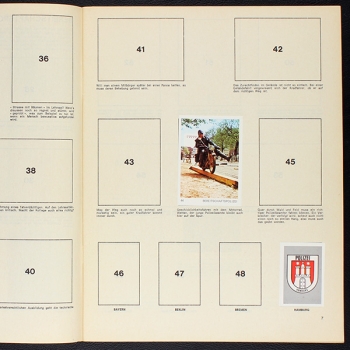 Polizei Americana Sticker Album teilgefüllt