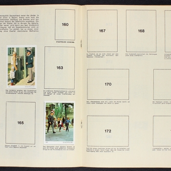 Polizei Americana Sticker Album teilgefüllt