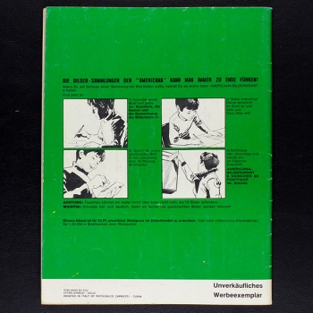 Polizei Americana Sticker Album teilgefüllt