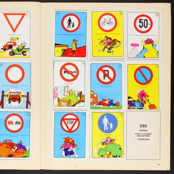 Auto Parade Americana Sticker Album teilgefüllt