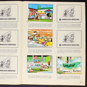 Preview: Asterix Americana Sticker Album teilgefüllt