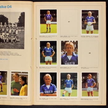 Fußball Bundesliga 1977 Bergmann Sticker Album teilgefüllt