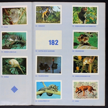 Prof. Grzimek Americana Sticker Album fast komplett