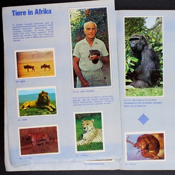 Preview: Prof. Grzimek Americana Sticker Album fast komplett