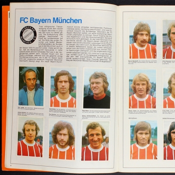 Preview: Fußball 1973 Bergmann album with stickers
