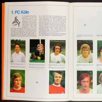 Preview: Fußball 1973 Bergmann album with stickers