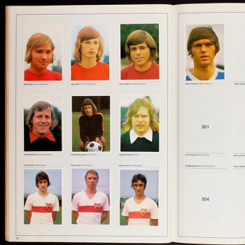 Fußball 1973 Bergmann album with stickers