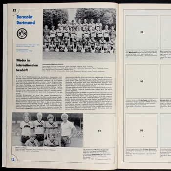 Preview: Fußball 82 Bergmann Sticker fast Leeralbum