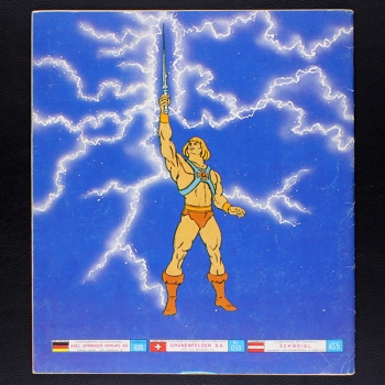 Masters of the Universe Panini Sticker Album teilgefüllt