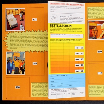 X-Men Panini Sticker Album teilgefüllt