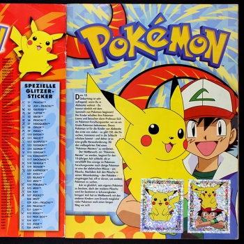 Pokemon Merlin album with stickers