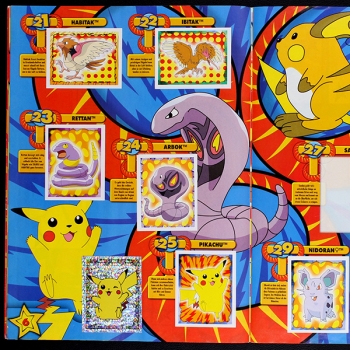 Pokemon Merlin album with stickers