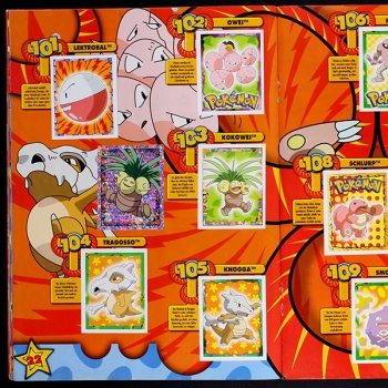 Pokemon Merlin album with stickers