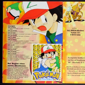 Pokemon Merlin album with stickers