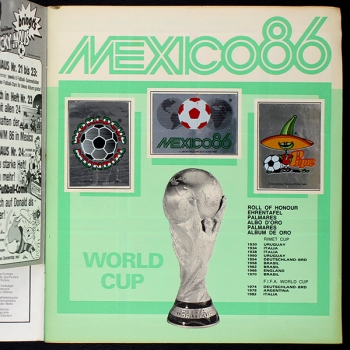 Preview: Mexico 86 Panini Sticker Album komplett