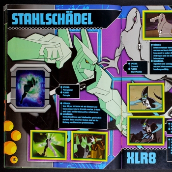 Preview: Ben 10 Merlin Sticker Album fast komplett