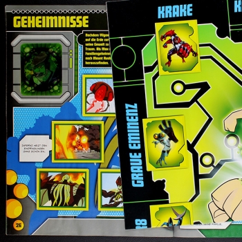 Ben 10 Merlin Sticker Album fast komplett