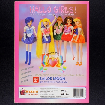 Sailor Moon Merlin album with stickers