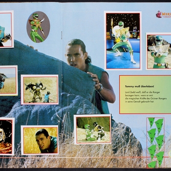 Power Ranger 2 Merlin sticker album almost complete -3
