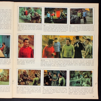 Raumschiff Enterprise Panini sticker album complete