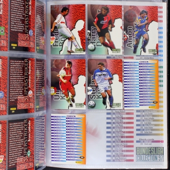 Bundesliga Collection 97 Panini Trading Cards Album komplett
