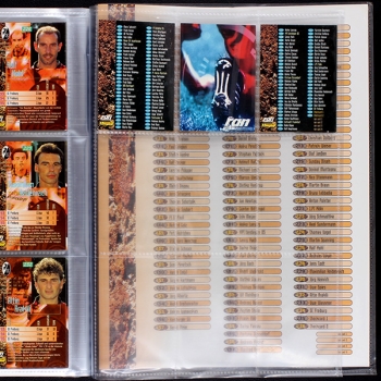 Fußball 96 Panini Trading Cards Album komplett