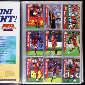 Preview: Fußball 95 Panini Trading Cards Album fast komplett