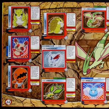 Pokemon Advanced Merlin Sticker Album komplett