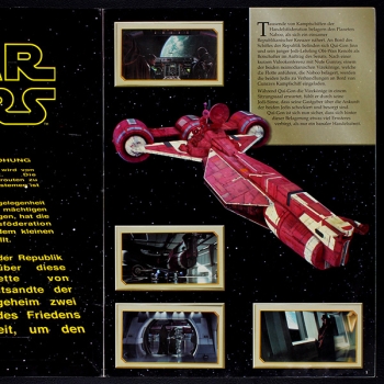 Star Wars EP1 Panini Sticker Album teilgefüllt