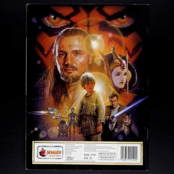 Star Wars EP1 Panini Sticker Album teilgefüllt
