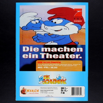 Die Schlümpfe Merlin Sticker Album fast komplett -10
