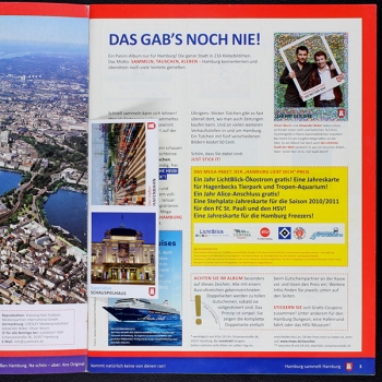 Preview: Hamburg sammelt Panini Sticker Album komplett