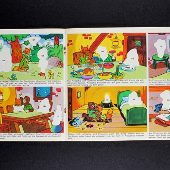 Pinocchio Americana Sticker Album teilgefüllt