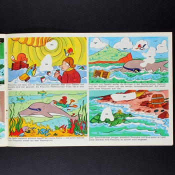 Pinocchio Americana Sticker Album teilgefüllt