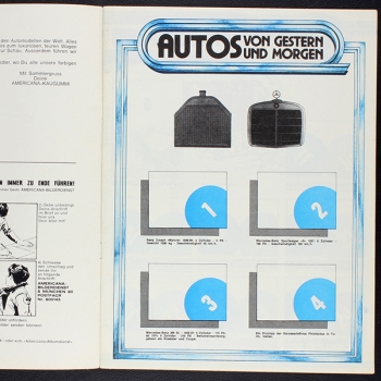 Auto 1977 Americana Sticker Album teilgefüllt