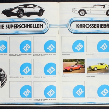 Auto 1977 Americana Sticker Album teilgefüllt