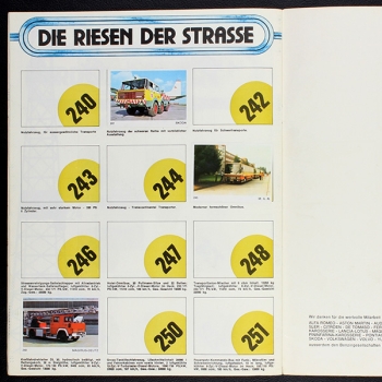 Auto 1977 Americana Sticker Album teilgefüllt