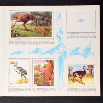 Preview: Tiere der Urzeit Panini Sticker Album teilgefüllt